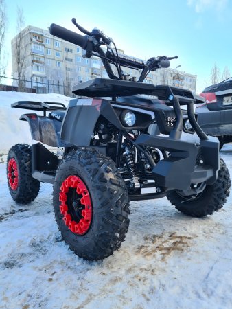 Детский электрический квадроцикл Motax Grizlik Mini E1000 красный камуфляж