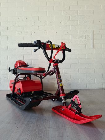 Детский бензиновый снегоход Snow Kids Compact 4T красный