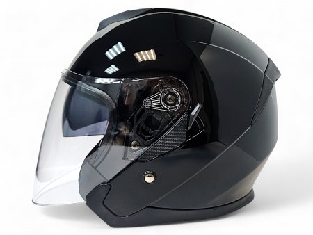 Кроссовый мотошлем Aim JK526 Black Glossy