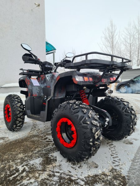 Бензиновый квадроцикл Motax ATV Grizlik T200 Lux красный камуфляж
