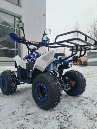 Детский бензиновый квадроцикл Motax Mikro 110 NEW бело-синий