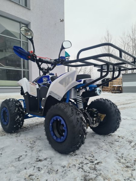Детский бензиновый квадроцикл Motax Mikro 110 NEW бело-синий