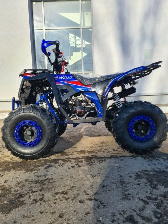 Детский бензиновый квадроцикл Motax Grizlik A125 черно-синий