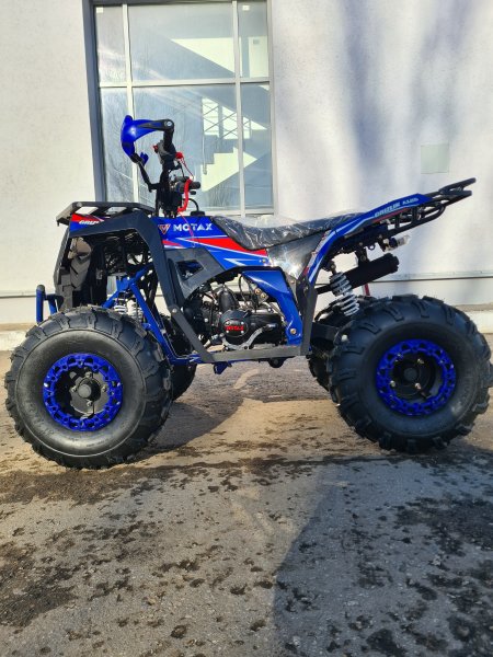 Детский бензиновый квадроцикл Motax Grizlik A125 черно-синий