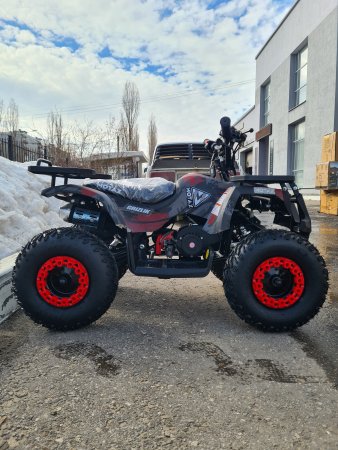 Детский бензиновый квадроцикл Motax Mini Grizlik X16 (ES,BW) красный камуфляж