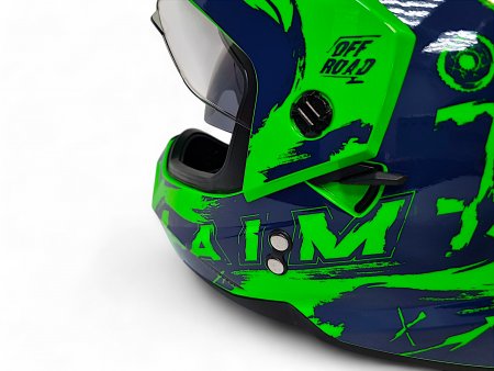 Детский шлем Aim JK802Y Green Blue