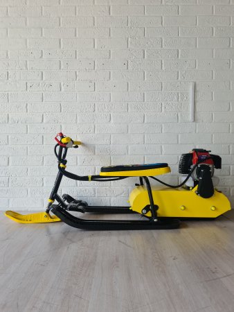 Детский бензиновый снегоход Snow Kids Compact желтый
