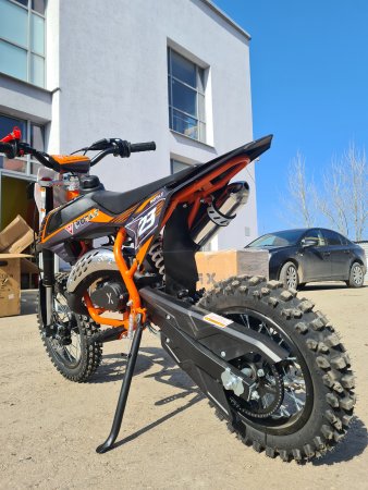 Питбайк Motax MiniCross 60 PS - 12/10 бело-оранжевый