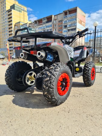Детский бензиновый квадроцикл Motax Mini Grizlik X16 (PS) красный камуфляж