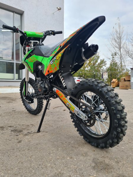 Питбайк BSE EX 125E (020) 17/14 Green Orange Ant