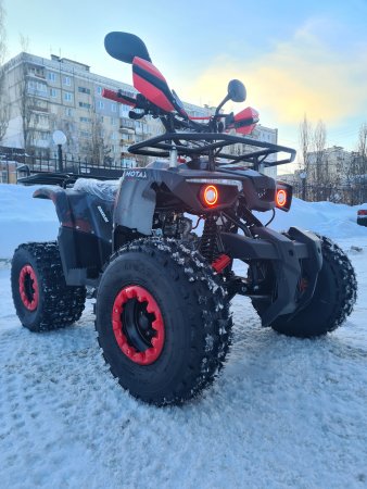 Детский бензиновый квадроцикл Motax ATV Grizlik Premium 125cc (AB) красный камуфляж