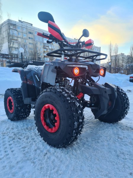 Детский бензиновый квадроцикл Motax ATV Grizlik Premium 125cc (AB) красный камуфляж