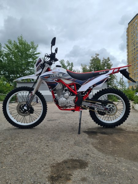 Эндуро кроссовый мотоцикл WELS MX250 красный