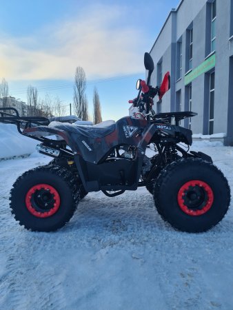 Детский бензиновый квадроцикл Motax ATV Grizlik Premium 125cc (AB) красный камуфляж