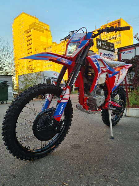 Эндуро кроссовый мотоцикл TMBK Kinetic 300H красный