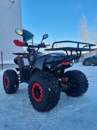 Детский бензиновый квадроцикл Motax ATV Grizlik Super Lux 125cc (AB) красный камуфляж