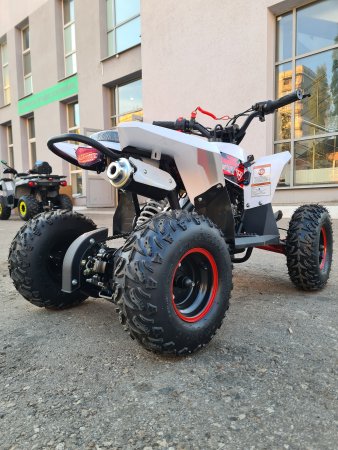 Детский бензиновый квадроцикл Motax Gekkon 90cc бело-красный