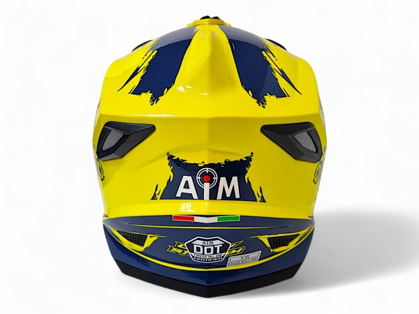 Детский шлем Aim JK802Y Yellow Blue