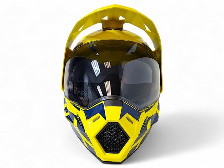 Детский шлем Aim JK802Y Yellow Blue