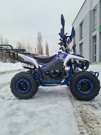 Детский бензиновый квадроцикл Motax Mikro 110 NEW бело-синий
