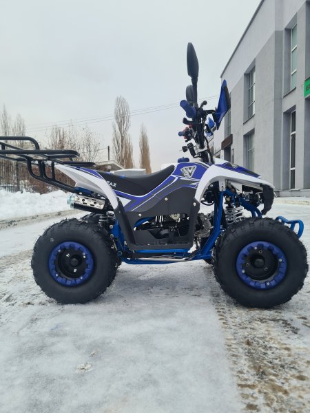 Детский бензиновый квадроцикл Motax Mikro 110 NEW бело-синий