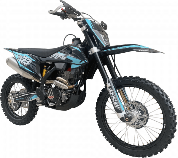 Эндуро кроссовый мотоцикл BSE T8 (015)  blue neon
