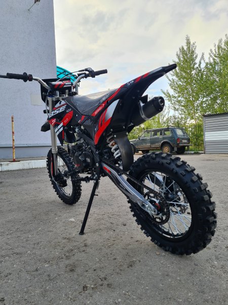 Питбайк BSE PH 125E AK47 17/14 красный