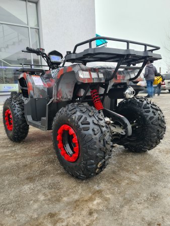 Бензиновый квадроцикл Motax ATV Grizlik T200 красный камуфляж