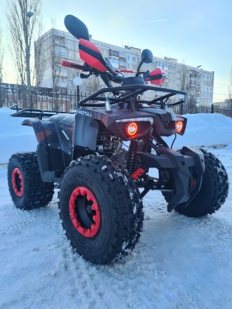 Детский бензиновый квадроцикл Motax ATV Grizlik Super Lux 125cc (AB) красный камуфляж