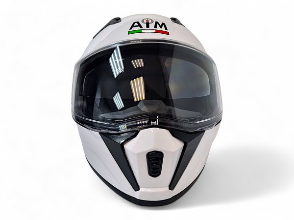 Шлем интеграл AiM JK320 White Glossy