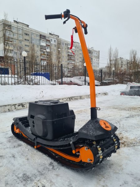 Мотосноуборд Sibmaster Pro оранжевый