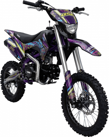 Питбайк BSE MX 125 (015) 17/14 purple dragon