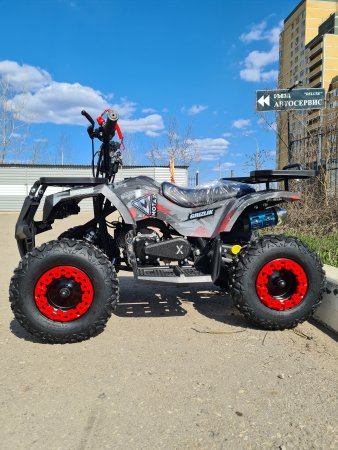 Детский бензиновый квадроцикл Motax Mini Grizlik X16 (PS) красный камуфляж