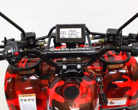 Детский электрический квадроцикл Green Camel Атакама T120 красный камуфляж