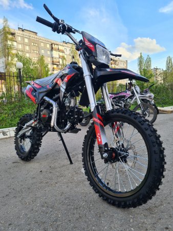 Питбайк BSE PH 125E AK47 17/14 красный