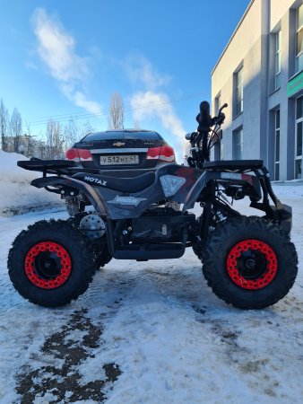 Детский электрический квадроцикл Motax Grizlik Mini E1000 красный камуфляж