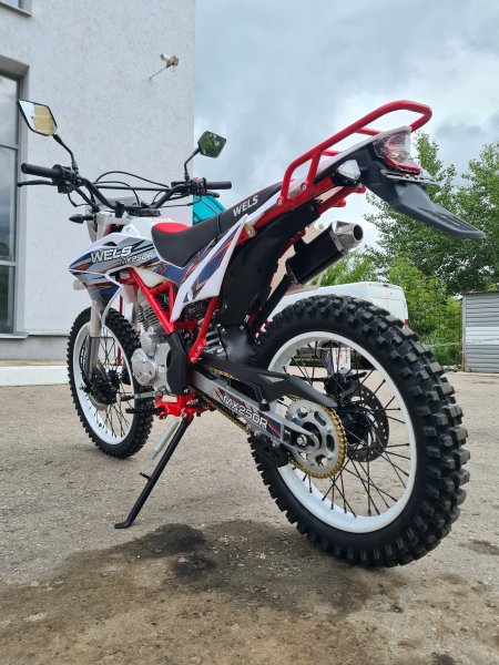 Эндуро кроссовый мотоцикл WELS MX250 красный
