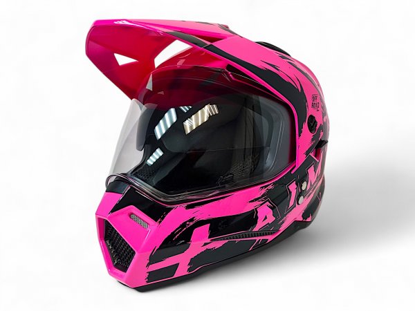 Детский шлем Aim JK802Y Pink Black