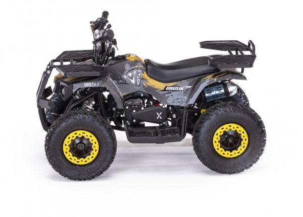 Детский бензиновый квадроцикл Motax Mini Grizlik X16 (PS,BW) желтый камуфляж