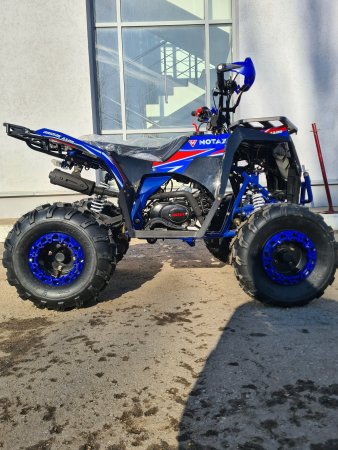 Детский бензиновый квадроцикл Motax Grizlik A125 черно-синий