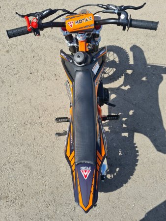 Питбайк Motax MiniCross 60 PS - 12/10 бело-оранжевый