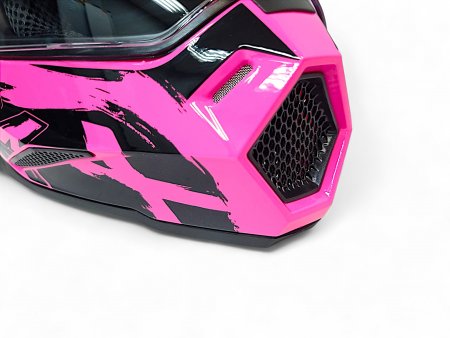 Детский шлем Aim JK802Y Pink Black