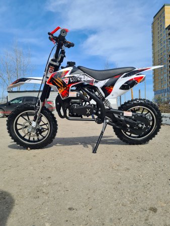 Питбайк Motax MiniCross 50 PS - 10/10 бело красный