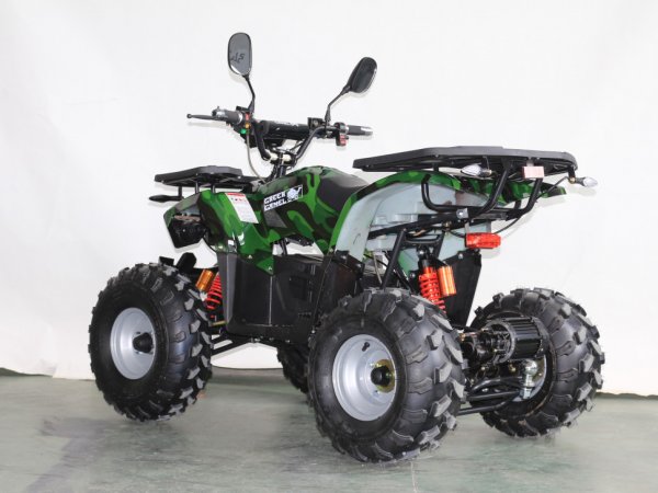 Детский электрический квадроцикл Green Camel Атакама T420 зеленый камуфляж