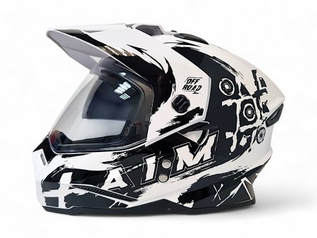 Детский шлем Aim JK802Y White Black