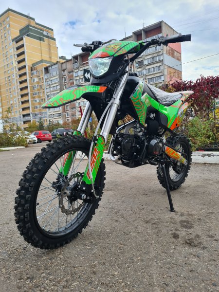 Питбайк BSE EX 125E (020) 17/14 Green Orange Ant