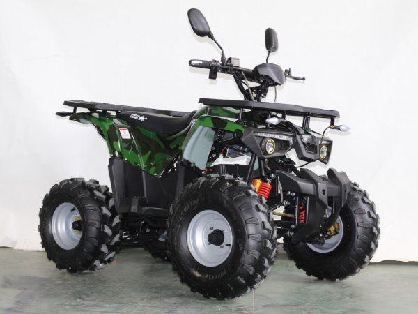 Детский электрический квадроцикл Green Camel Атакама T420 зеленый камуфляж