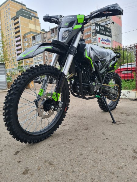 Эндуро кроссовый мотоцикл OXO VENOM 300 зеленый