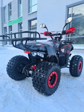 Детский бензиновый квадроцикл Motax ATV Grizlik Super Lux 125cc (AB) красный камуфляж