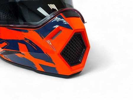 Детский шлем Aim JK802Y Orange Blue